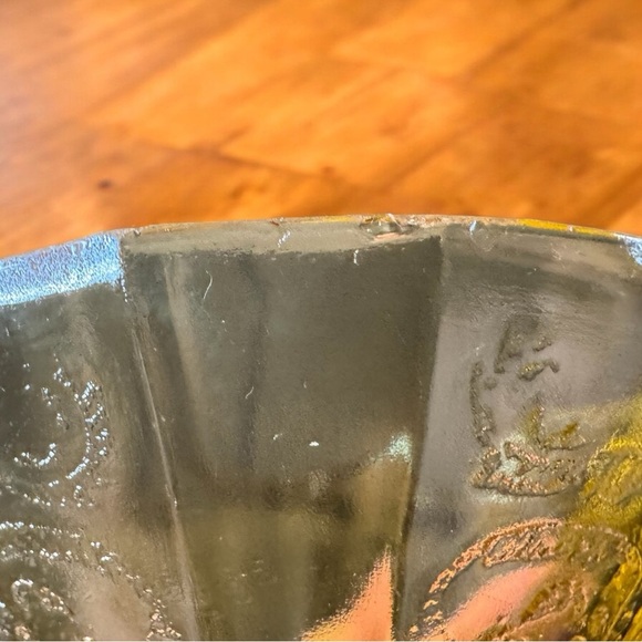 1930s Vintage Federal Glass Madrid Amber Depression Glass Sherbet Cups Set of 3 - Picture 12 of 15